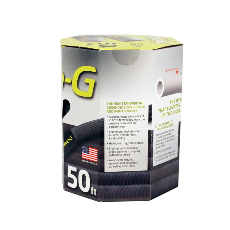 صفرية-g Zero-G 5/8 بوصة عمق × 50 قدم طول خرطوم حديقة من الألومنيوم الأسود - Image 4